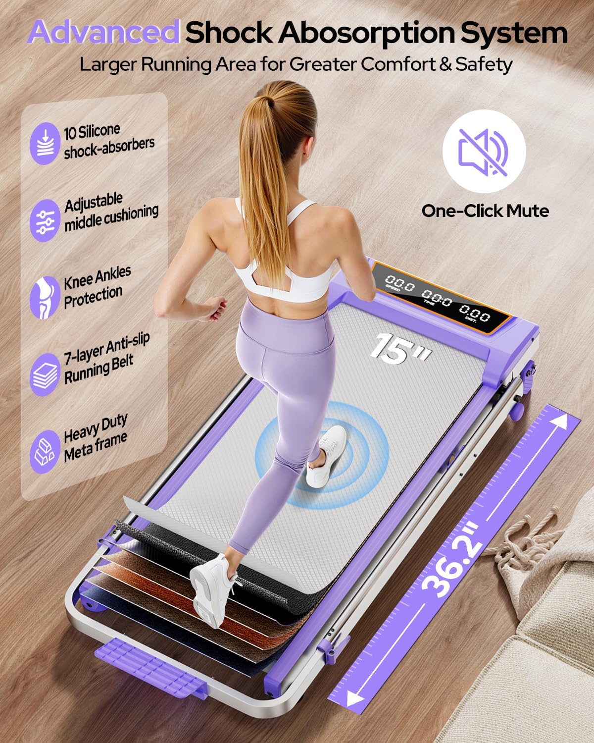 Better Value-Treadmill + Sweat Belt + FREE Resistance Bands