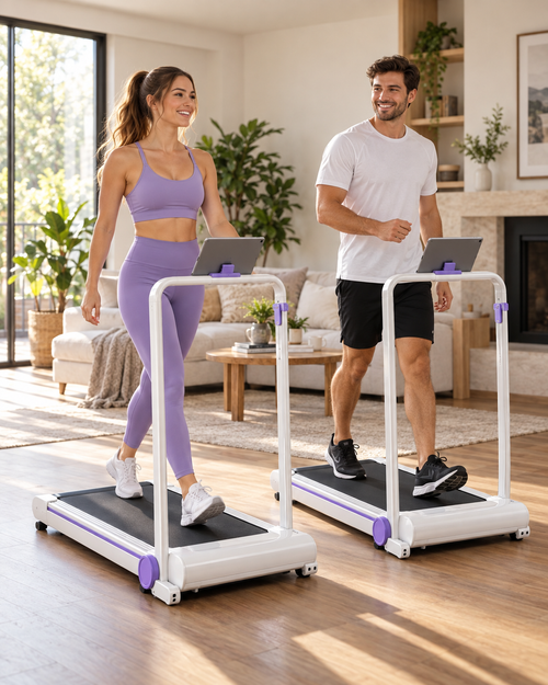 Elite 4-in-1 Foldable Walking Pad — 12% Incline, Adjustable Handlebar & Portable Home Treadmill
