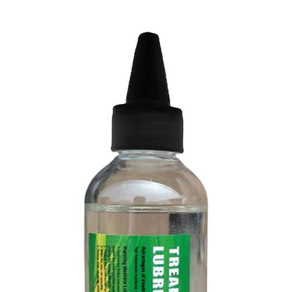 Stride & Flow treadmill lubrication kit with oil and applicator for smooth treadmill belt maintenance.