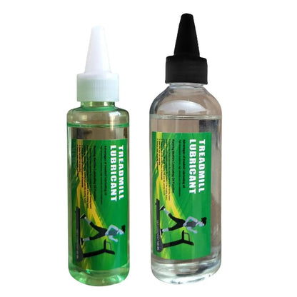 Stride & Flow treadmill lubrication kit with lubricant and applicator for smooth, quiet treadmill belt operation.