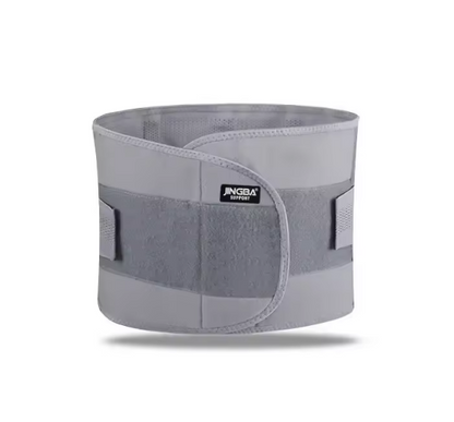 Black sweat belt by Stride & Flow designed to support core and waist during workouts or daily activities.